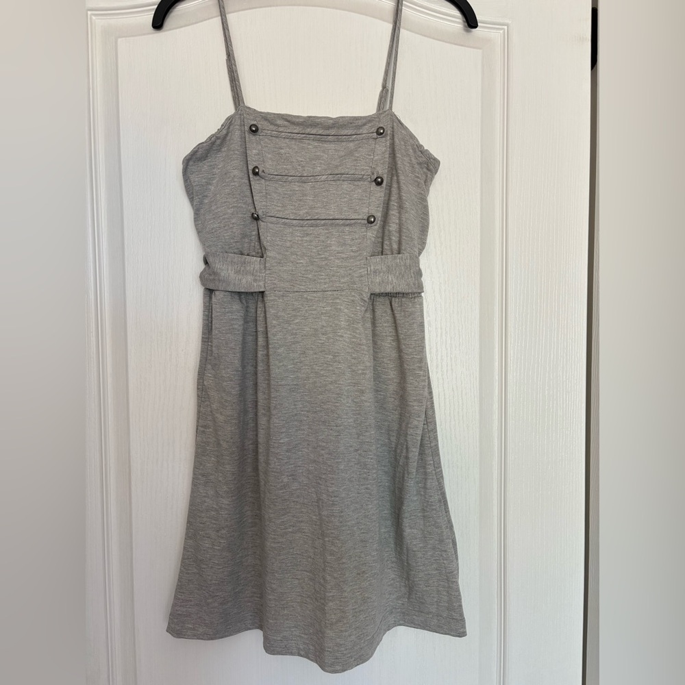 Self Esteem Light Gray Sleeveless mini dress or tunic